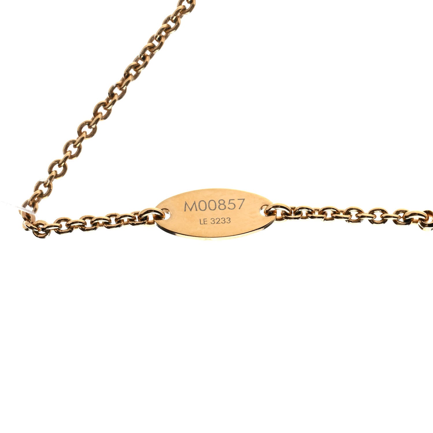 Louis Vuitton Essential V Necklace Gold 7 of 7