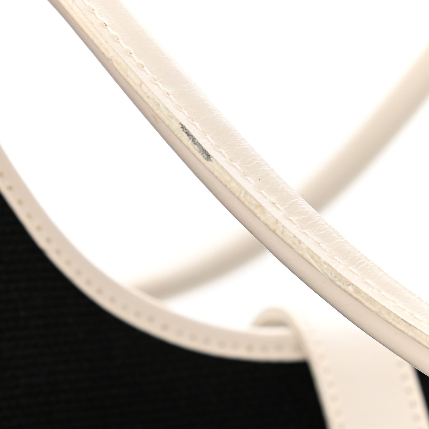 Canvas Bardot Shoulder Bag White Black