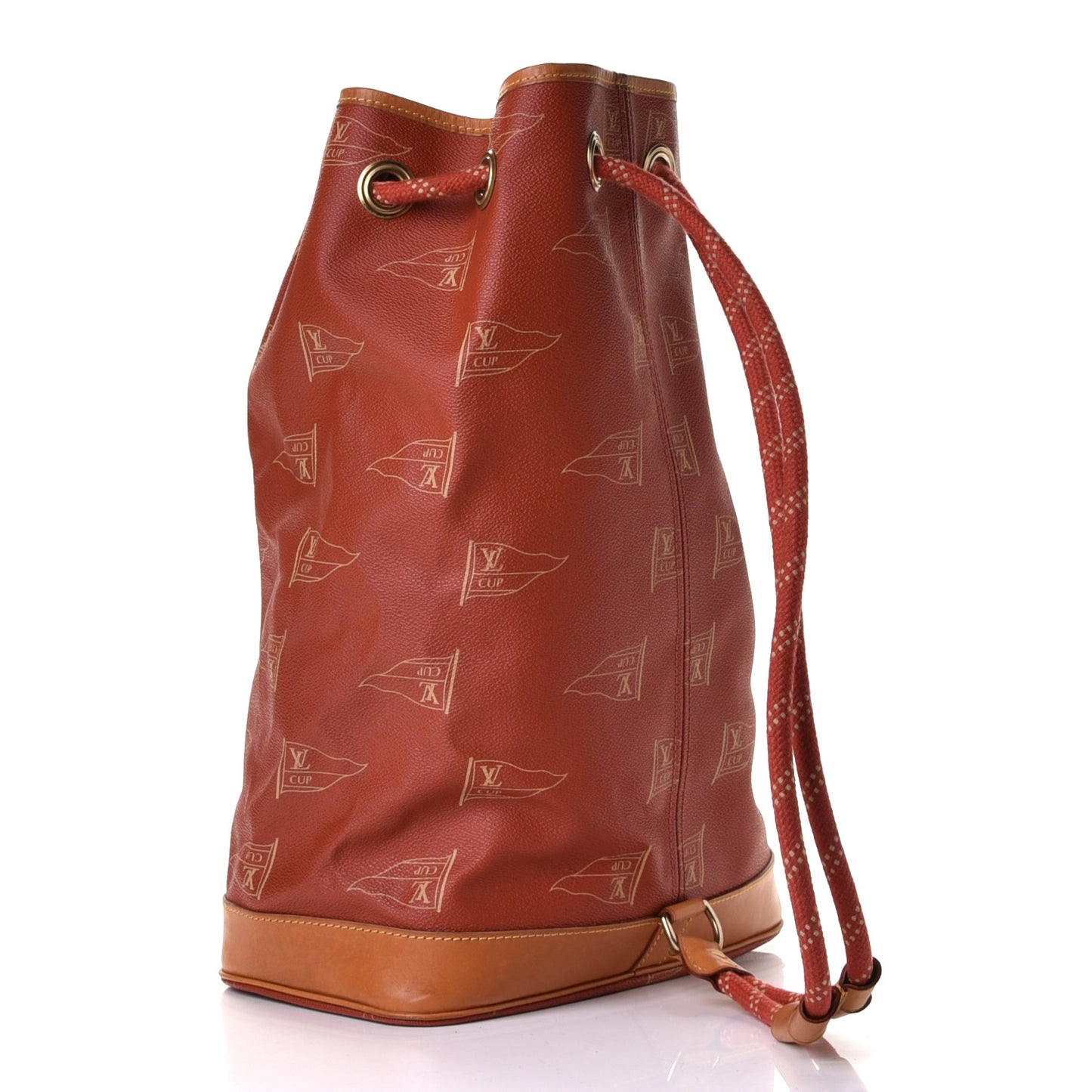 Canvas Americas Cup 1995 Saint Tropez Drawstring Bag Red