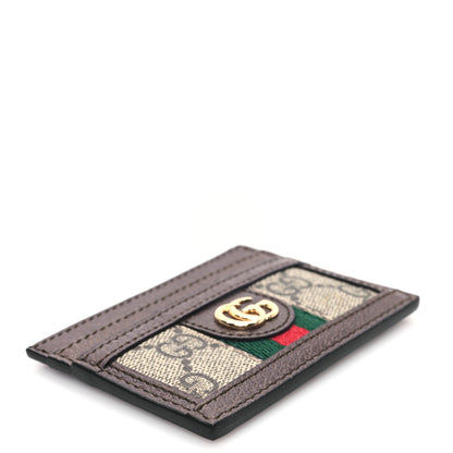 Gucci GG Supreme Monogram Ophidia Card Holder Brown 4 of 7