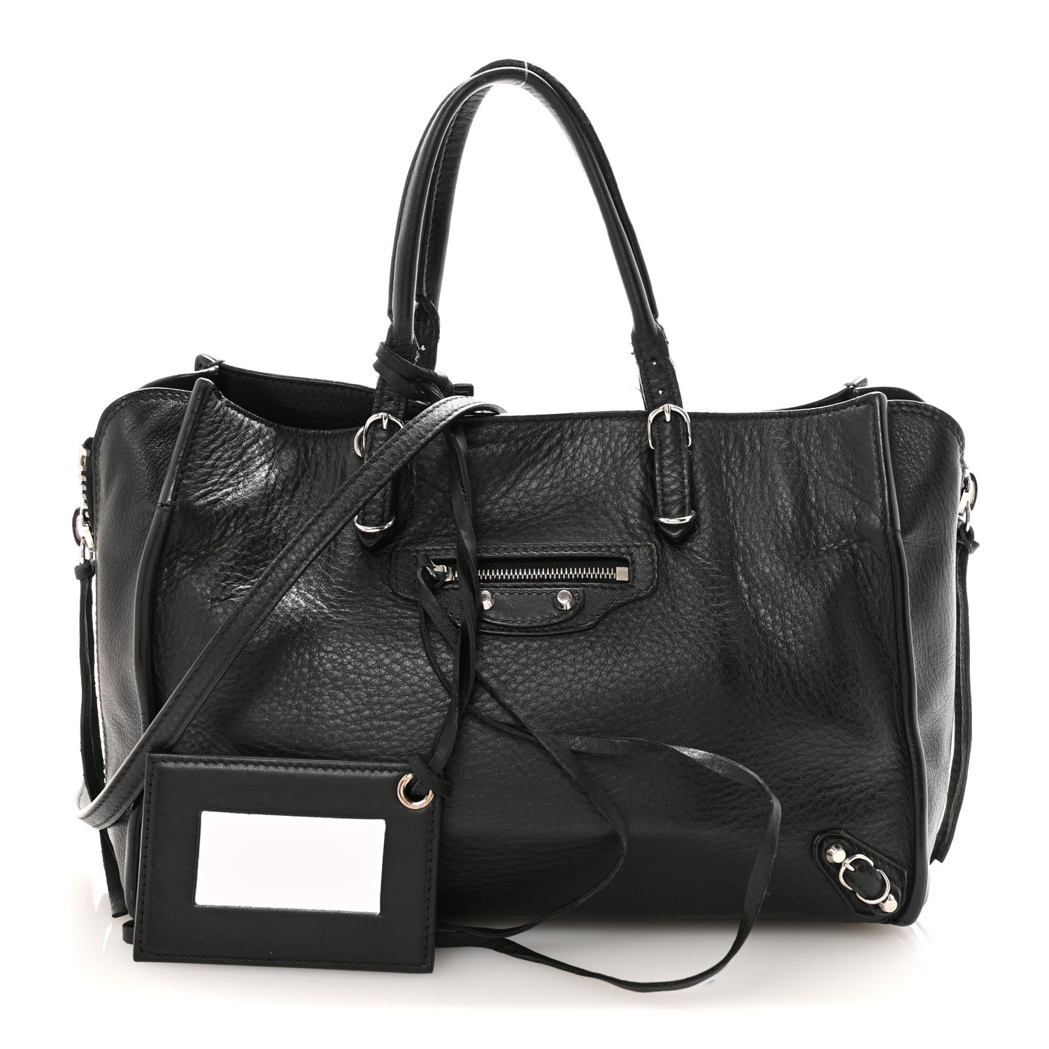 Balenciaga Veau Papier A6 Zip Around Tote Black 2 of 11