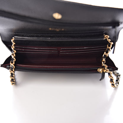 Chanel Caviar Quilted Wallet On Chain WOC Black 5 of 12