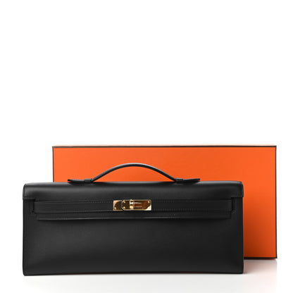 Hermes Swift Kelly Cut Clutch Pochette Black 11 of 11