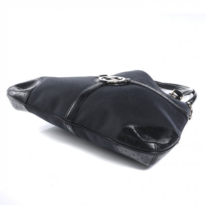 Gucci Canvas Reins Hobo Black 4 of 7