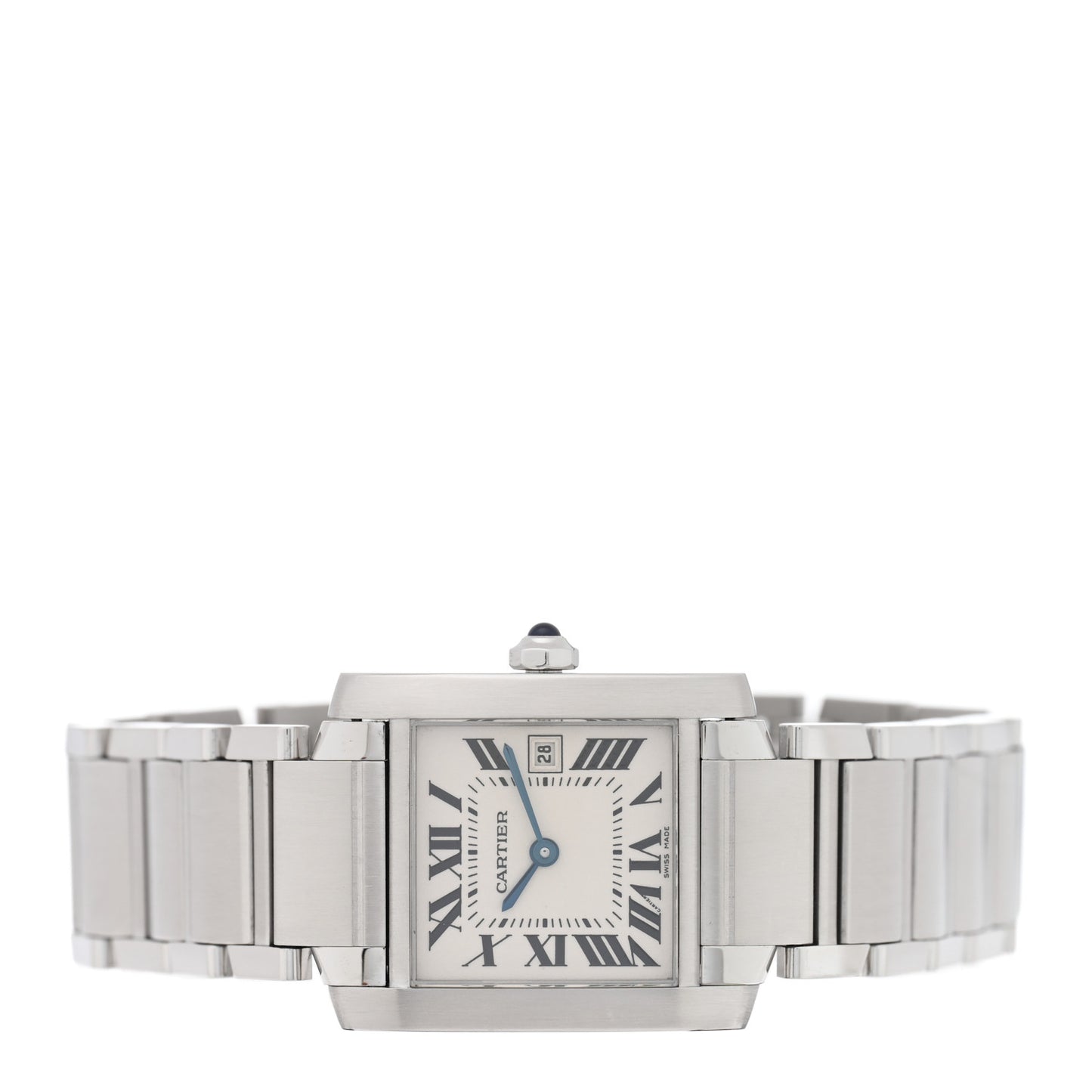 Stainless Steel 25mm Tank Francaise Quartz Watch