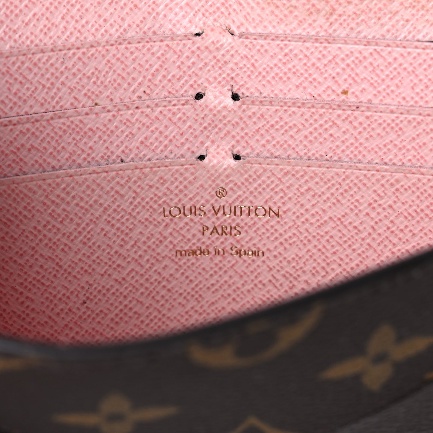 Monogram Jeanne Wallet Rose Ballerine