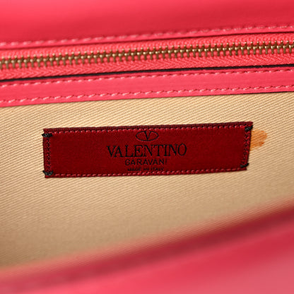 Valentino Garavani Vitello Medium Glam Lock Rockstud Flap Deep Rose 6 of 8