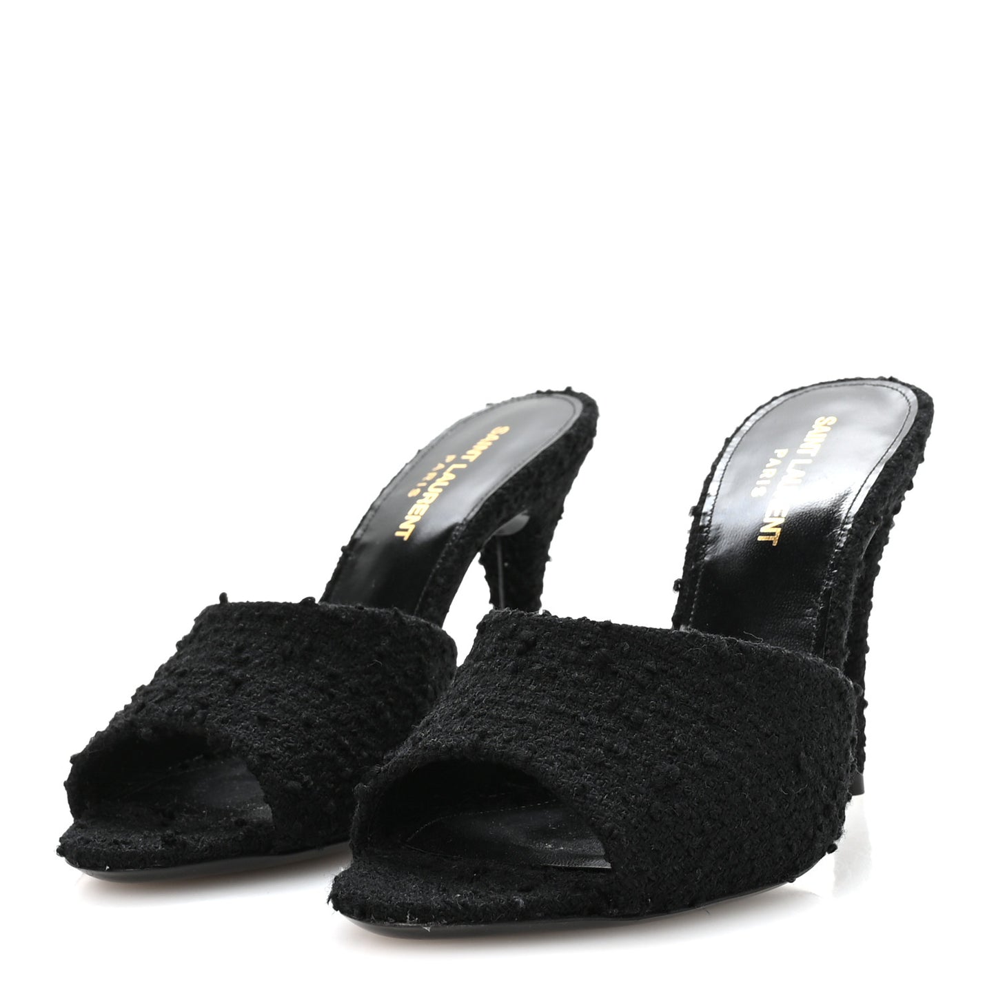 Boucle Tweed La 16 95 Mule Sandals 37 Black