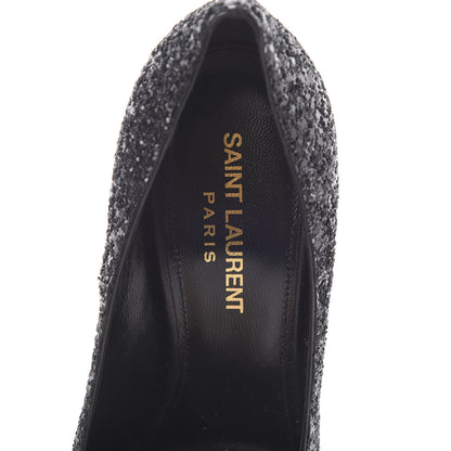 Saint Laurent Glitter Opyum 100 Pumps 35 Black 6 of 8