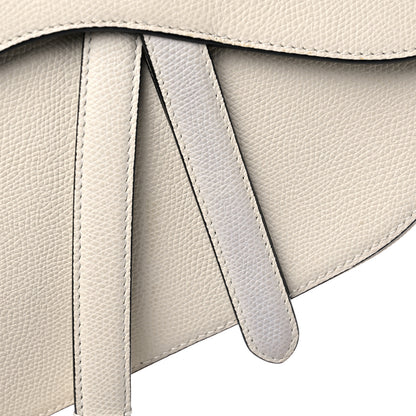 Christian Dior Grained Calfskin Saddle Bag White 13 of 13