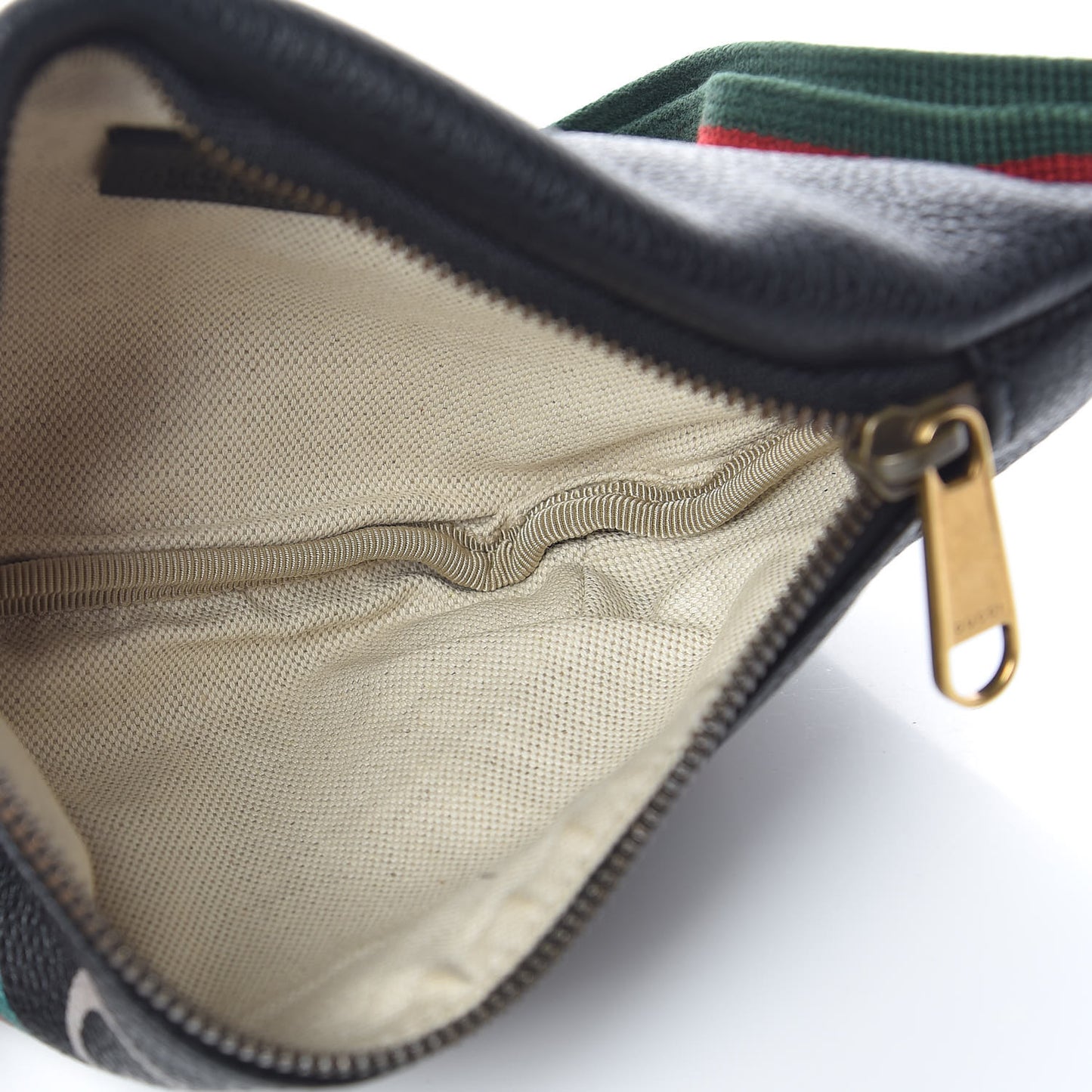 Grained Calfskin Small Logo Belt Bag Black