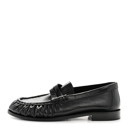 Saint Laurent Radiance Calfskin Le Loafer 15 Moccasin 37 Black 1 of 27