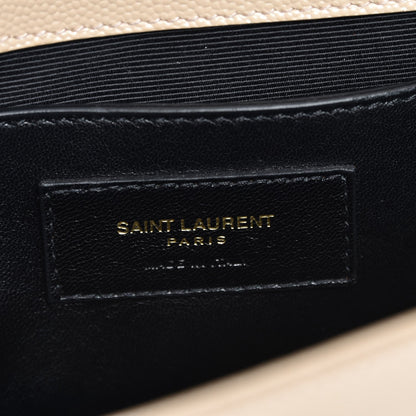 Saint Laurent Grain De Poudre Medium Monogram Kate Satchel Nude Powder 6 of 7