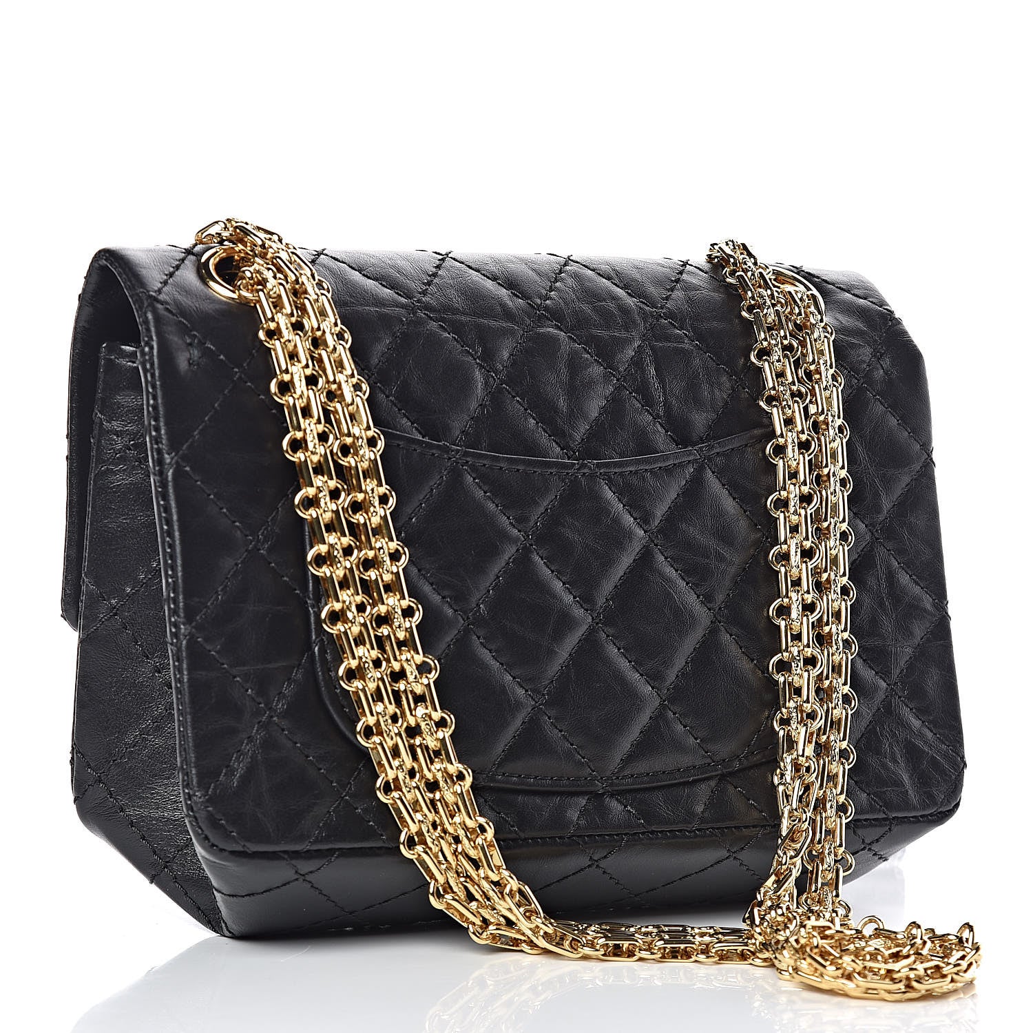 Chanel Aged Calfskin Quilted 2.55 Reissue Mini Flap Black 3 of 10