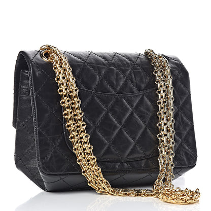 Chanel Aged Calfskin Quilted 2.55 Reissue Mini Flap Black 3 of 10