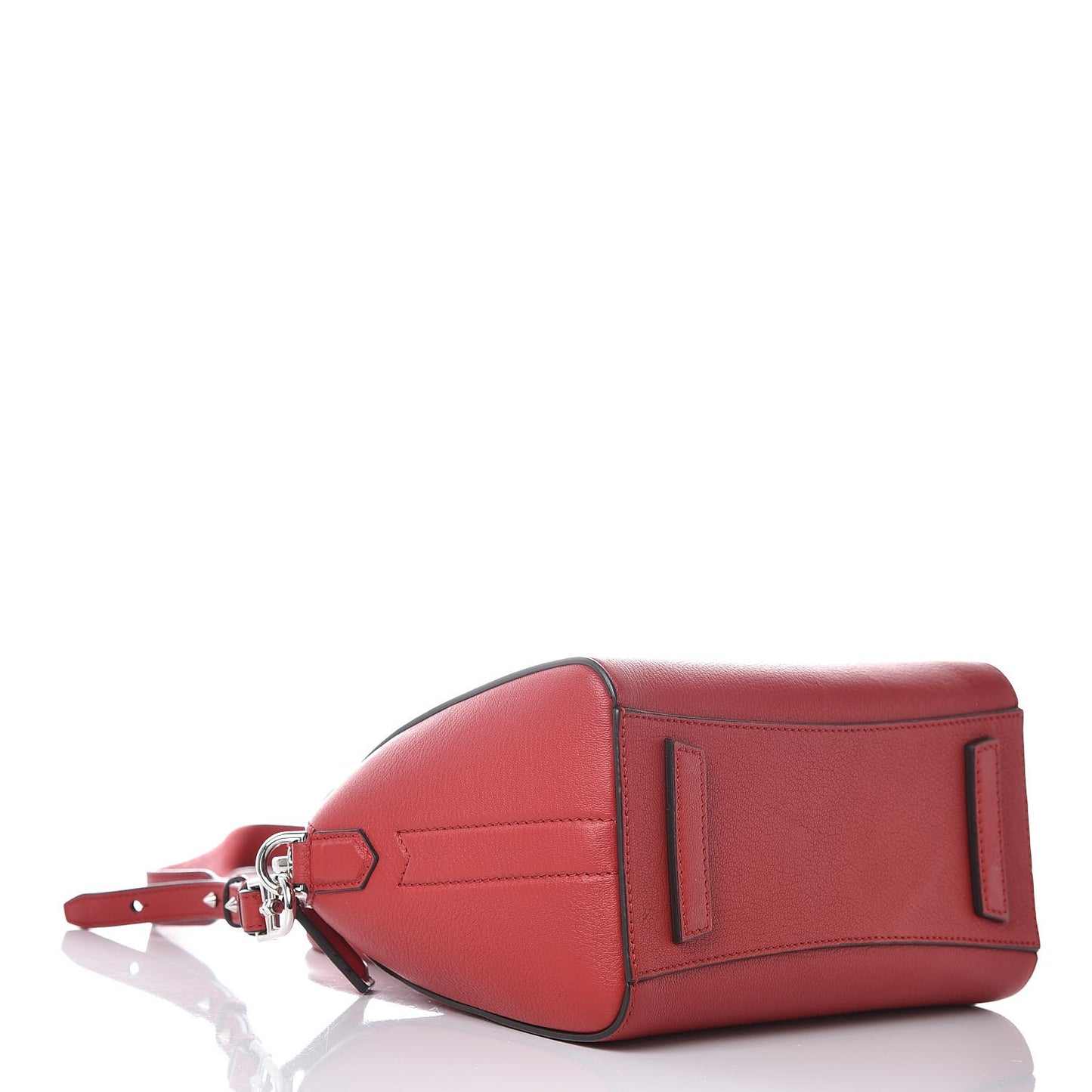 Sugar Goatskin Mini Antigona Bright Red