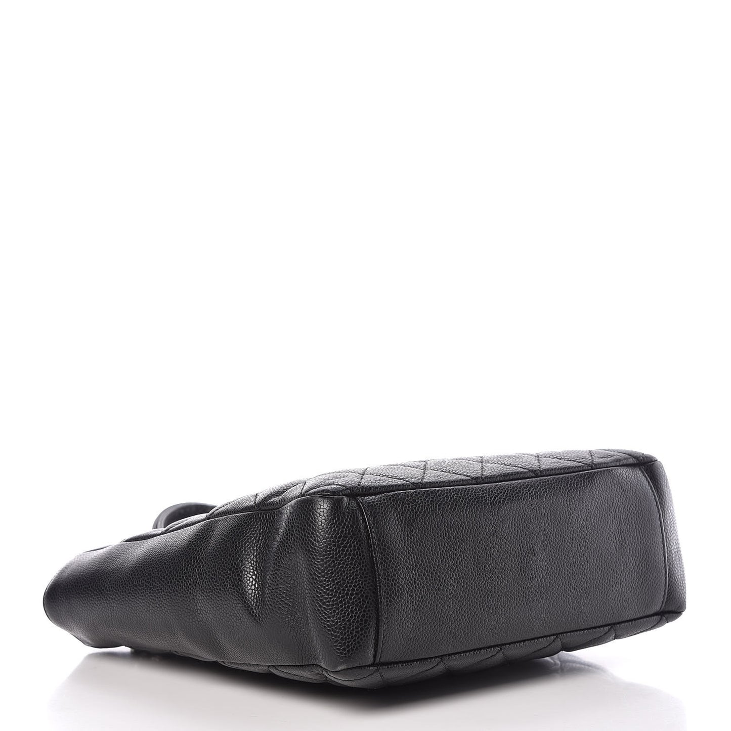 Caviar Quilted Petit Shopping Tote PST Black