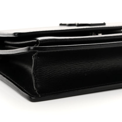 Saint Laurent Calfskin Monogram Sunset Top Handle Chain Wallet Black 8 of 12