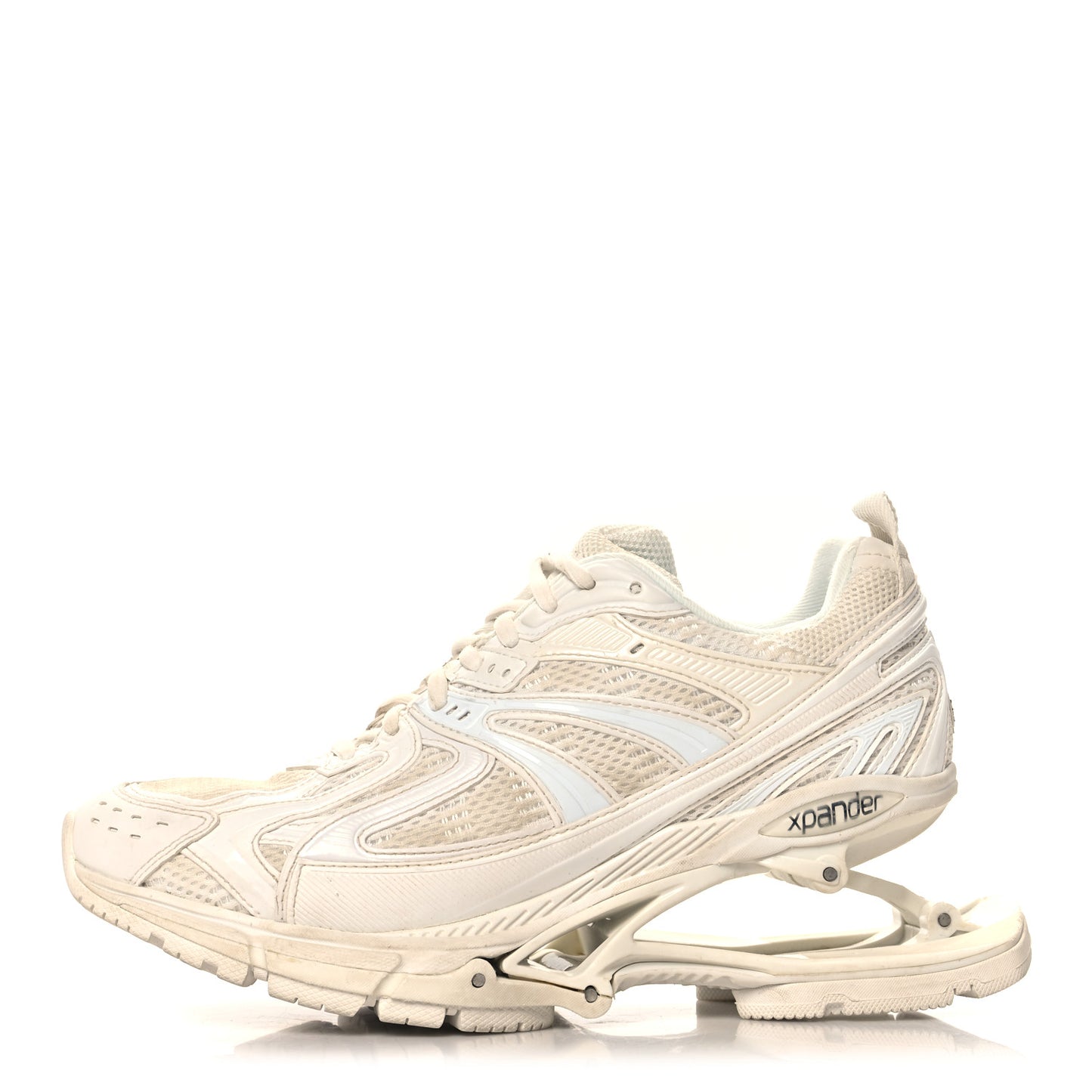 Mesh Rubber Mens X-Pander Sneakers 40 White