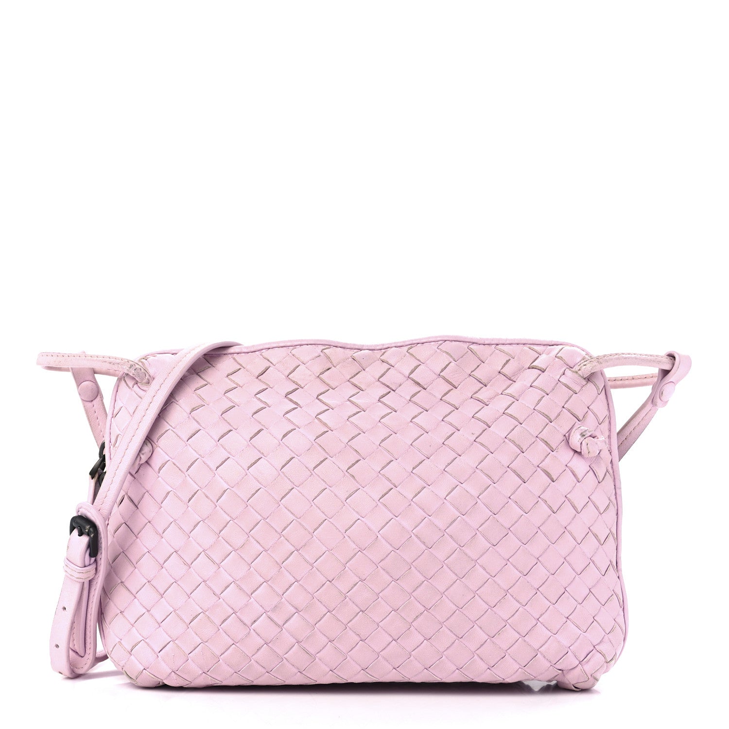 Bottega Veneta Nappa Intrecciato Nodini Crossbody Messenger Bliss Washed 1 of 12