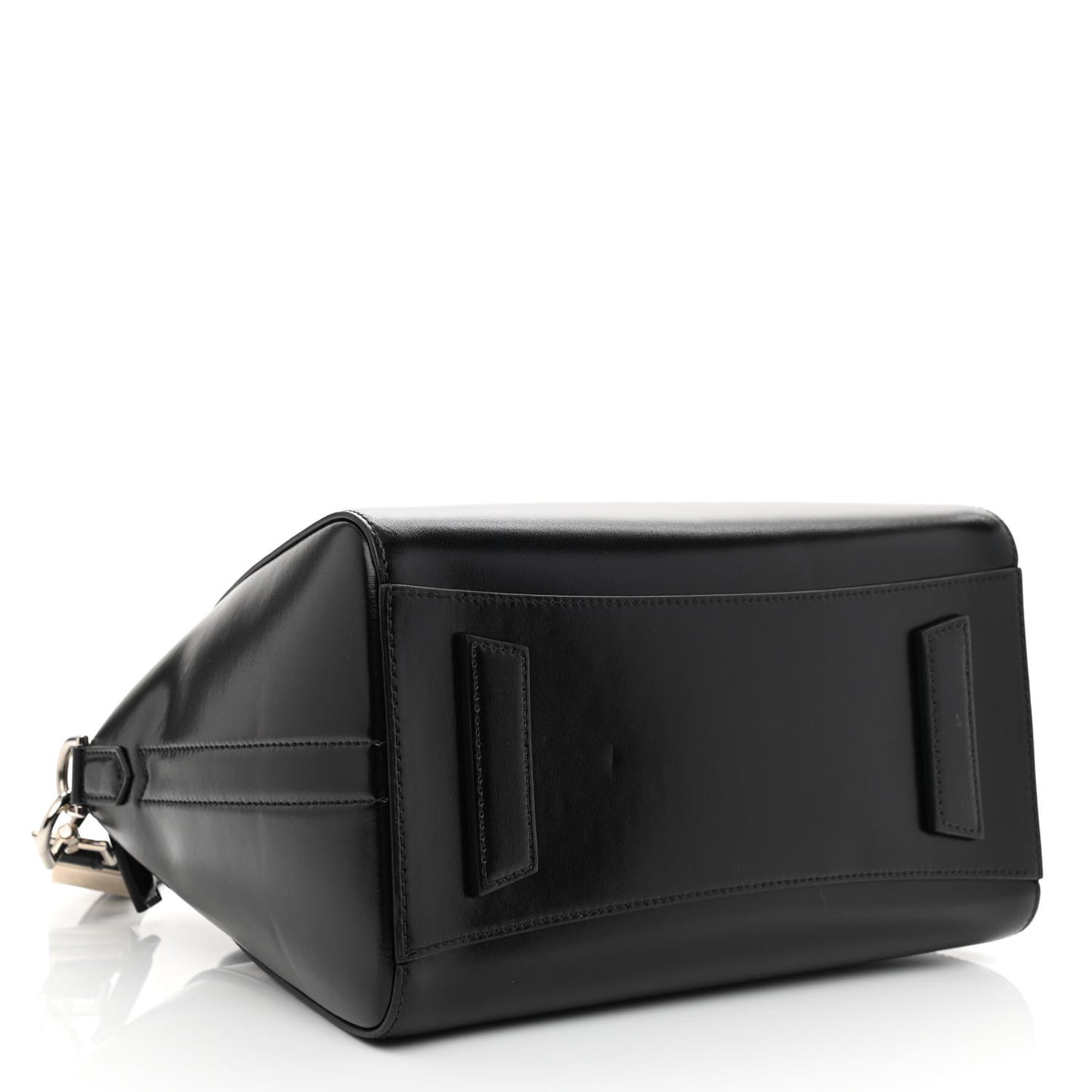 Shiny Lord Calfskin Small Antigona Black