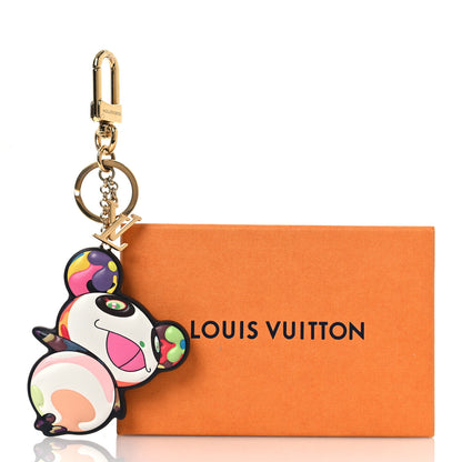 Louis Vuitton LV x TM Cowhide Monogram Superflat Panda Key Ring Bag Charm Multicolor 5 of 5