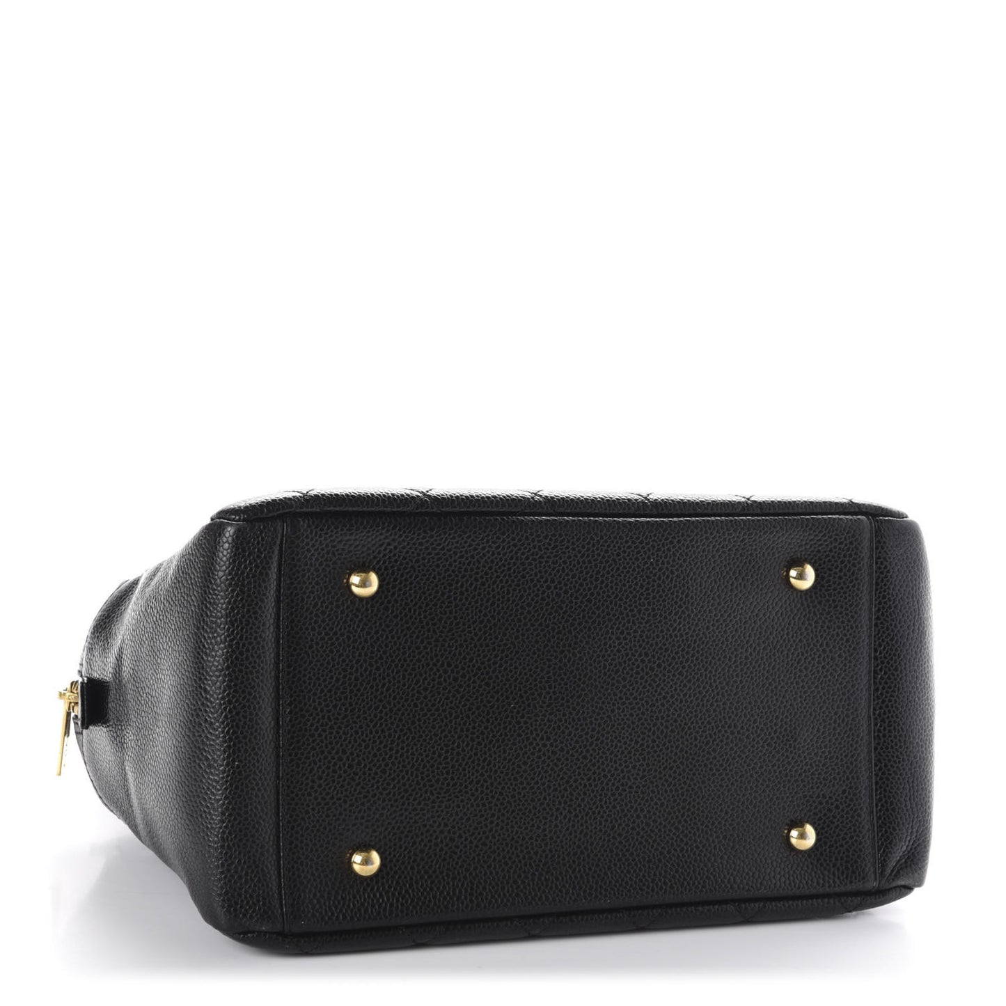 Caviar Quilted Petit Timeless Tote PTT Black
