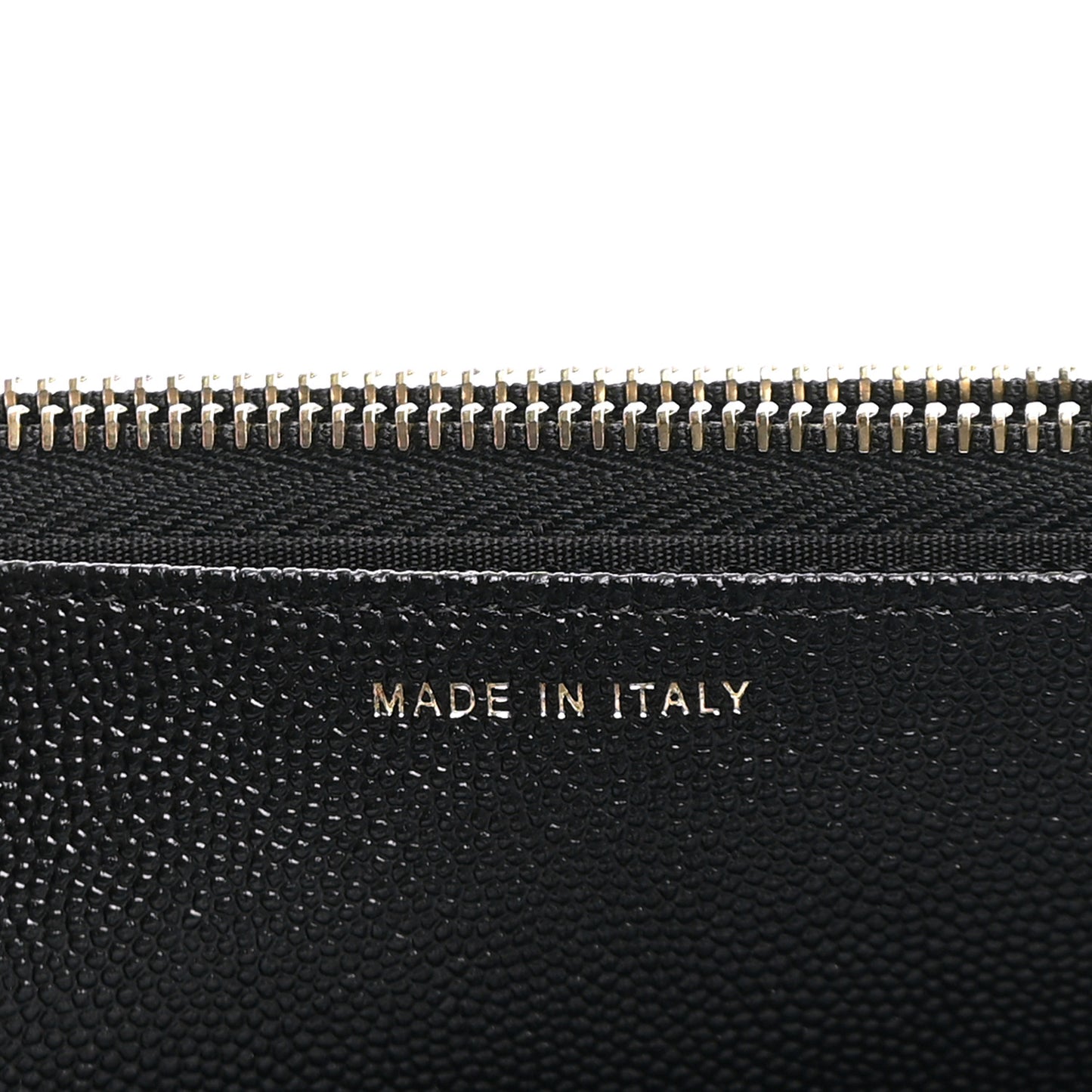 Caviar Quilted Golden Class Wallet On Chain WOC Black