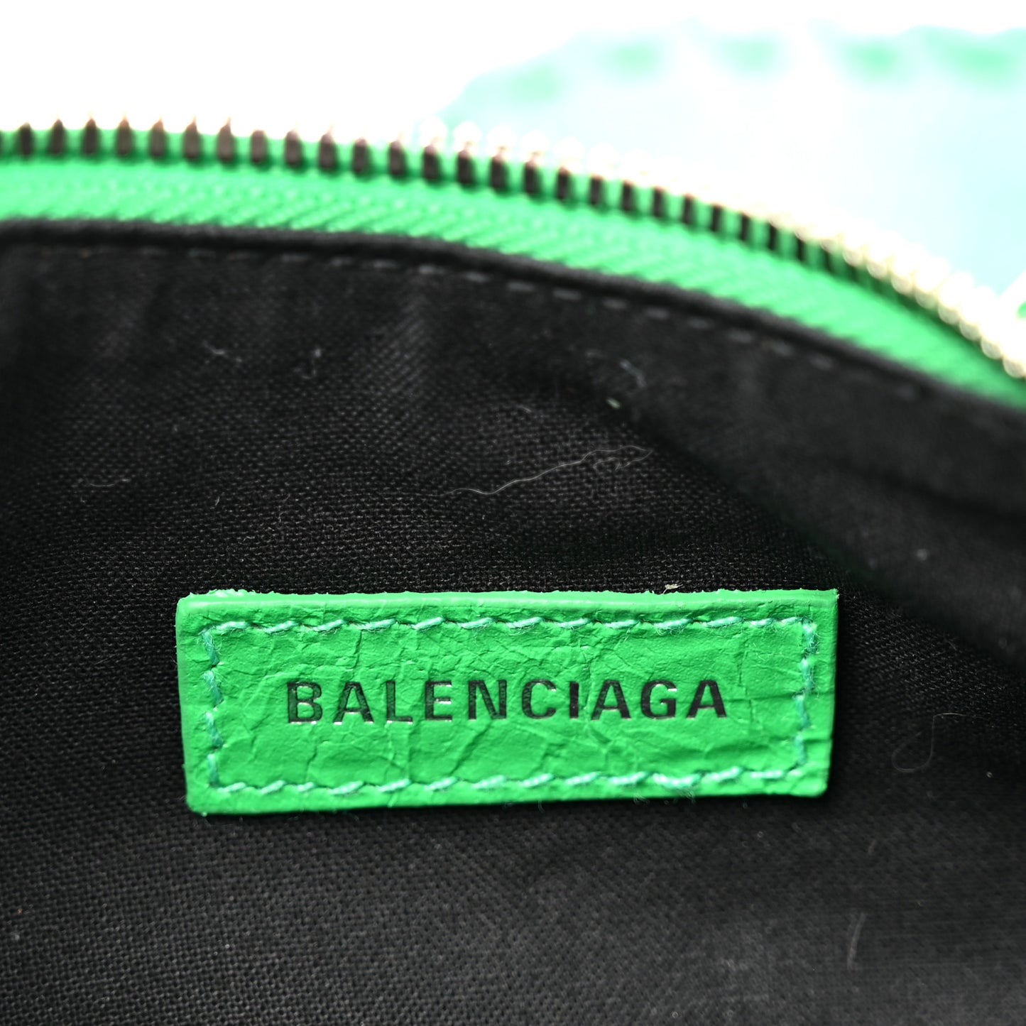 Agneau Arena Le Cagole Shoulder Bag XS Vivid Green