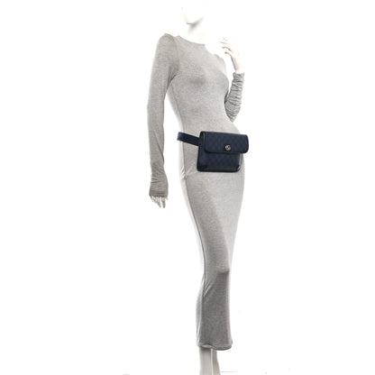 Gucci GG Supreme Monogram Small Ophidia Belt Bag Navy Black 2 of 10
