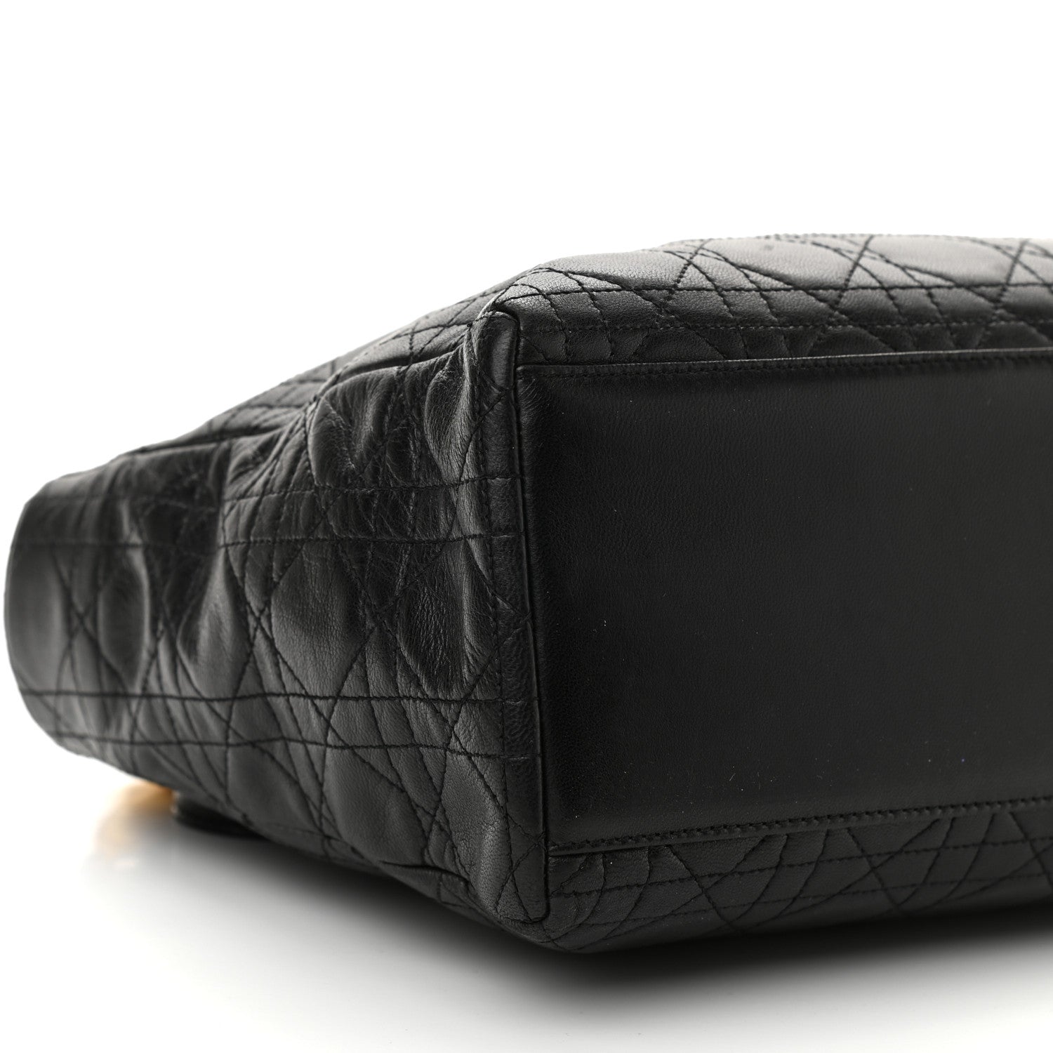 Christian Dior Lambskin Cannage Medium Lady Dior Black 8 of 10