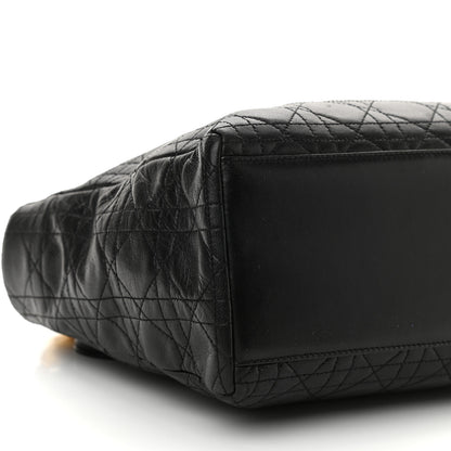Christian Dior Lambskin Cannage Medium Lady Dior Black 8 of 10