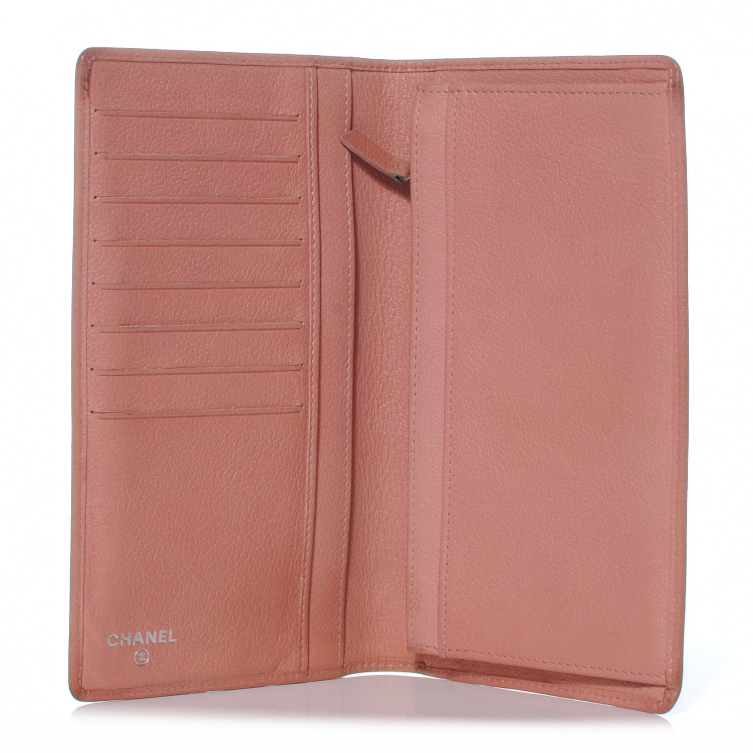 Chanel Leather Camellia Yen Wallet Pink 5 of 7
