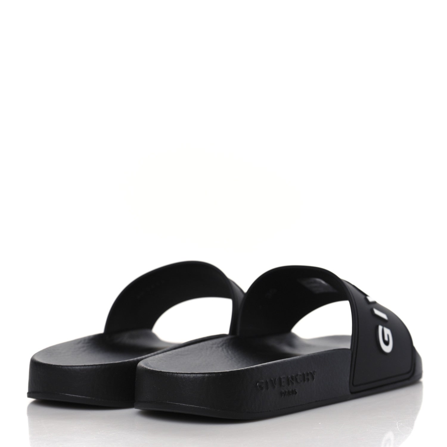 Givenchy Rubber Logo Pool Slide Sandals 35 Black 4 of 7