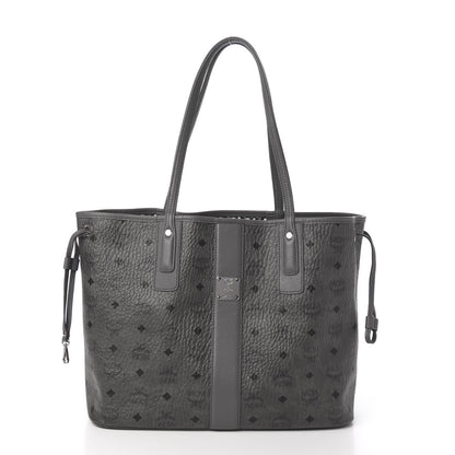 MCM Visetos Medium Liz Reversible Shopper Tote Phantom Grey 2 of 16