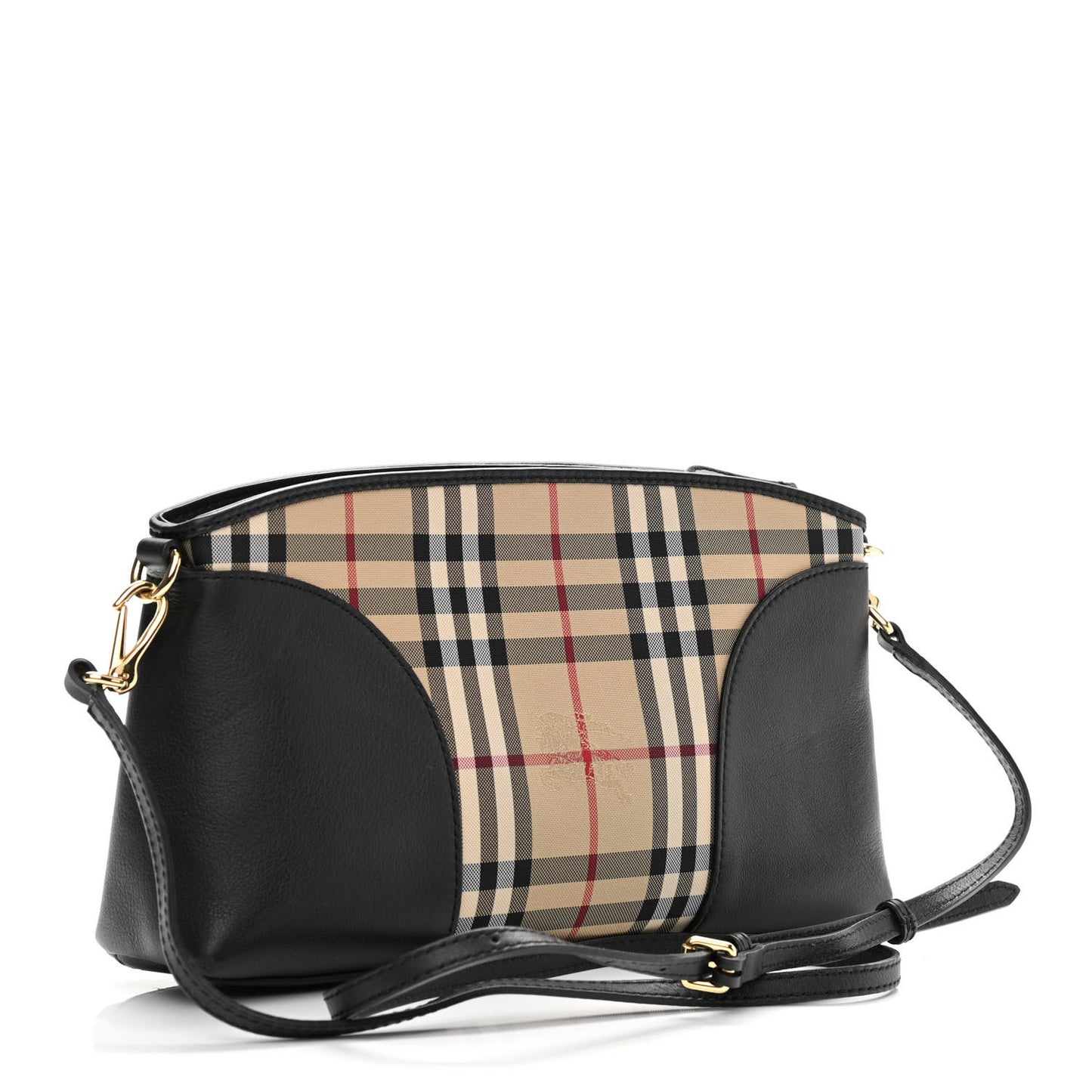 Horseferry Check Small Chichester Crossbody Clutch Bag Black