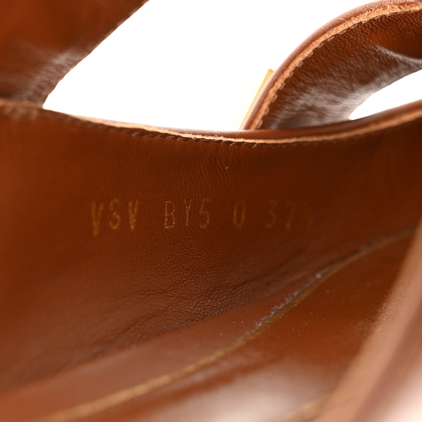 Calfskin Roman Stud Ankle Strap Flat Mules 37.5 Selleria