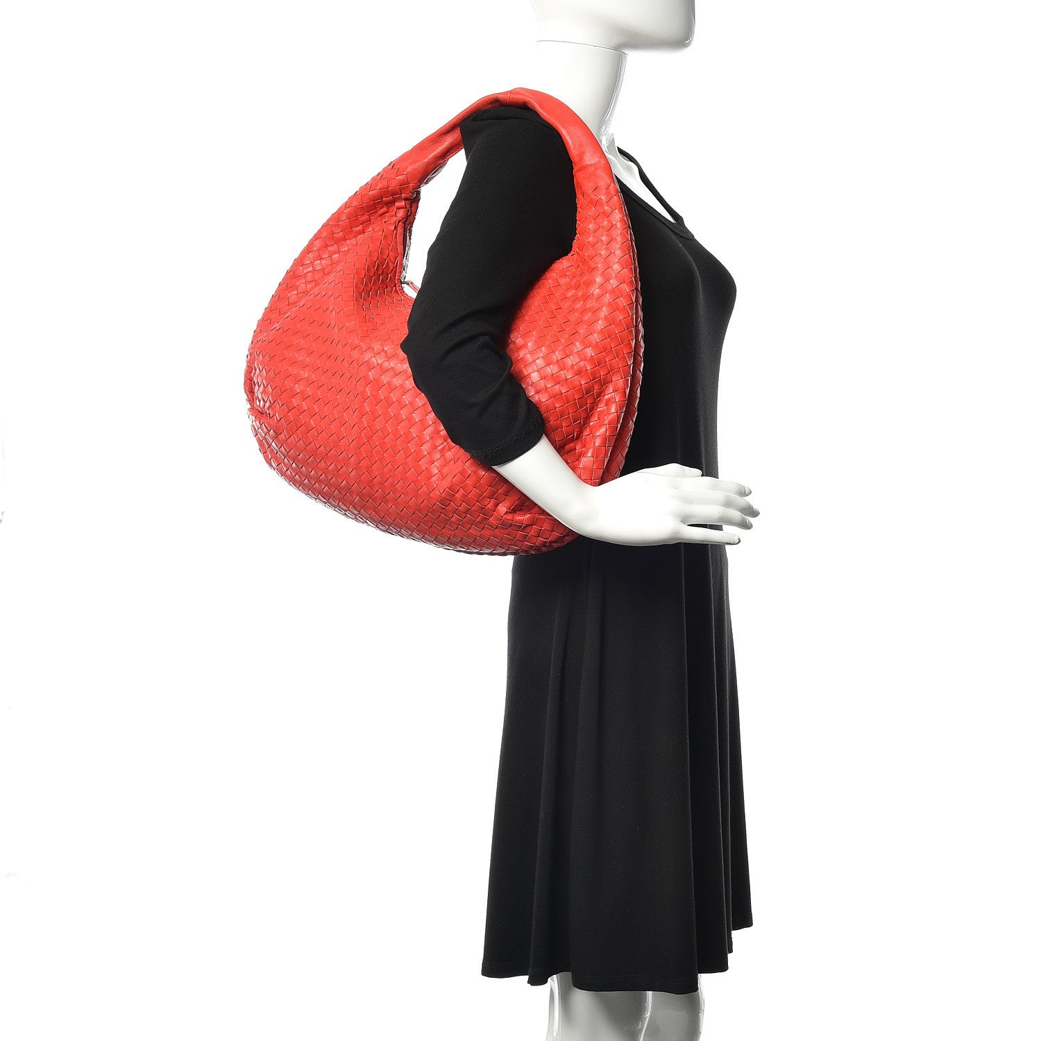 Bottega Veneta Nappa Intrecciato Large Belly Veneta Hobo Flame 2 of 14