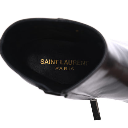 Saint Laurent Nappa Loulou Ankle Zip Boot 37.5 Black 6 of 9
