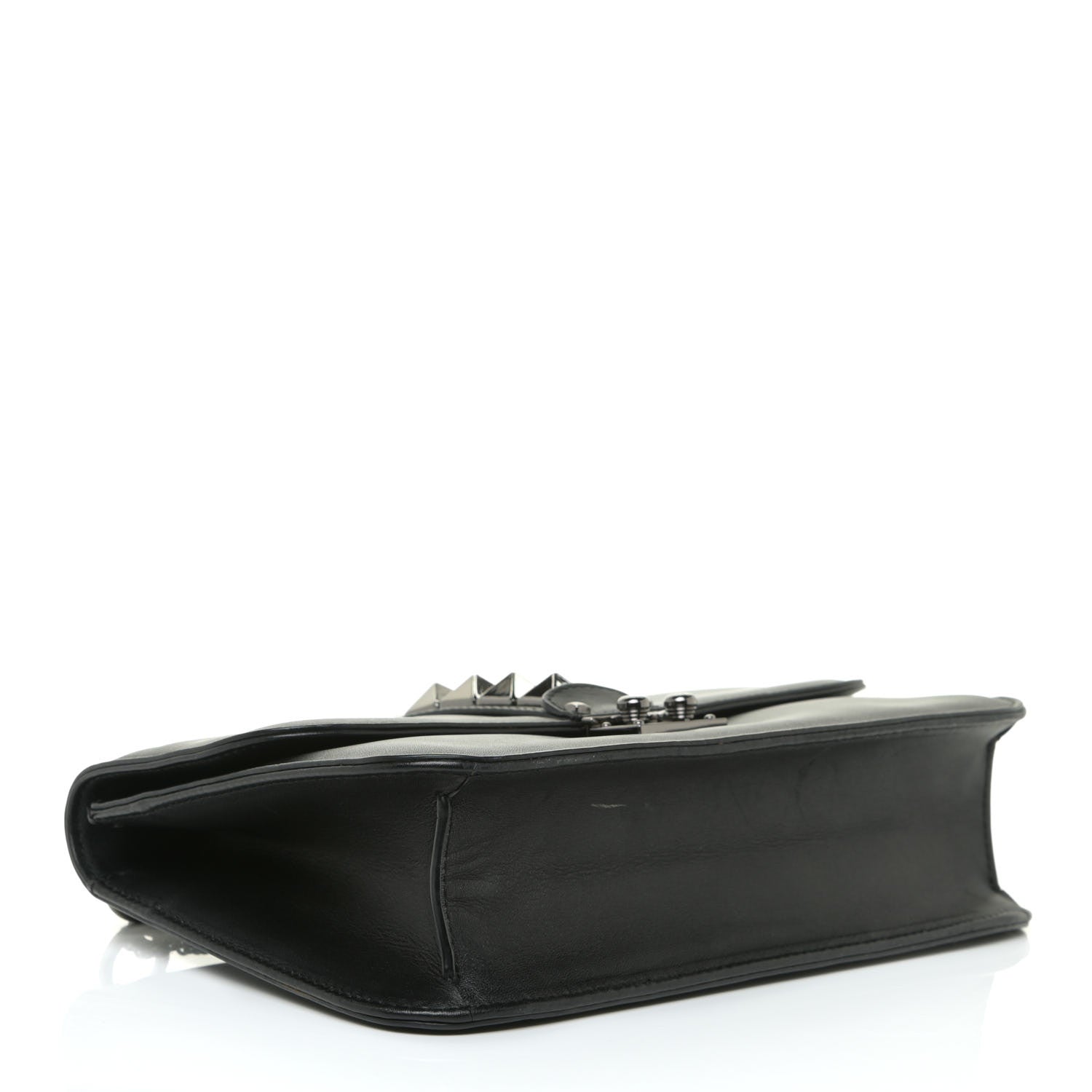 Valentino Garavani Vitello Medium Glam Lock Rockstud Flap Black 4 of 21