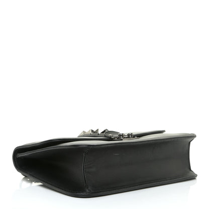 Valentino Garavani Vitello Medium Glam Lock Rockstud Flap Black 4 of 21