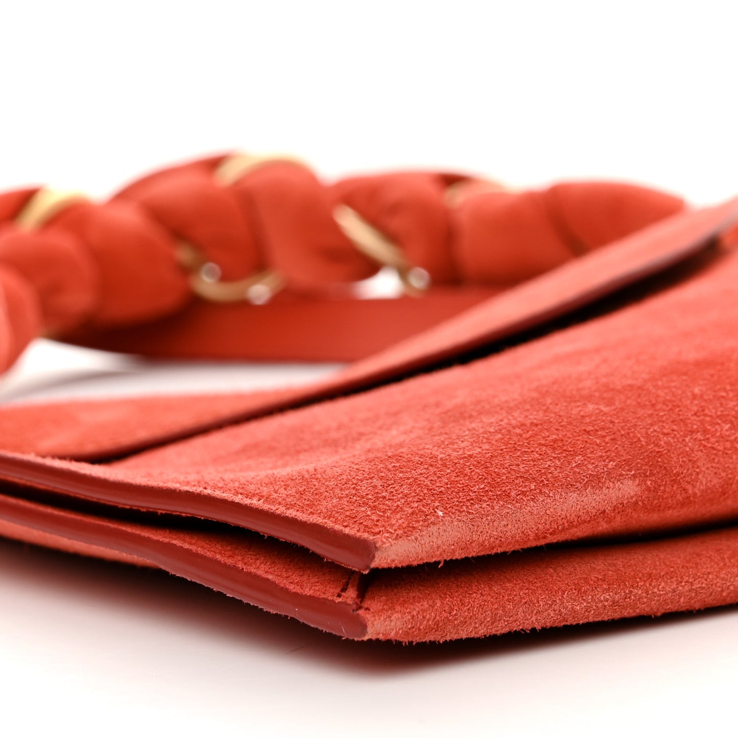 Suede Braid Bag Tomato