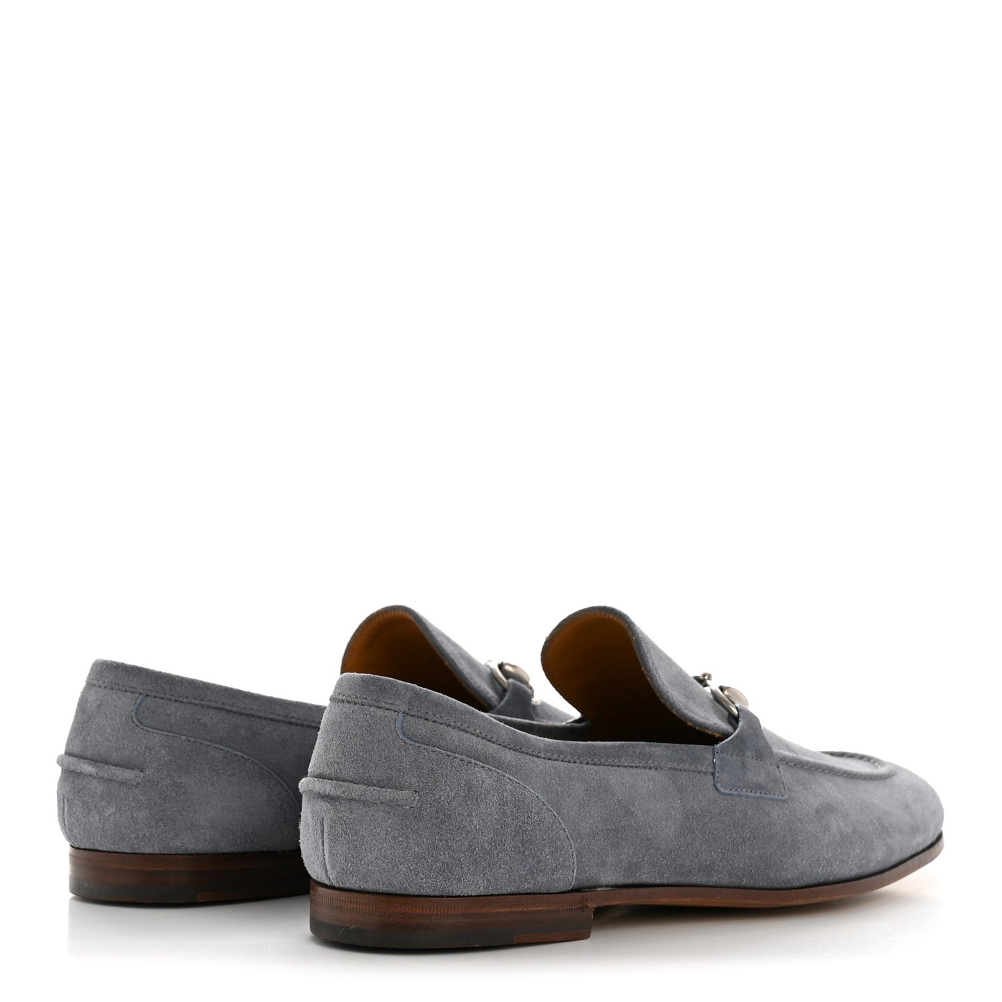 Suede Horsebit Mens Jordaan Loafers 8.5 Foggy Grey
