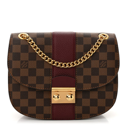 Louis Vuitton Damier Ebene Cuir Taurillon Wight Bordeaux 1 of 9