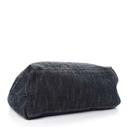 Chanel Denim XL Coco Cabas Tote Dark Blue 5 of 10