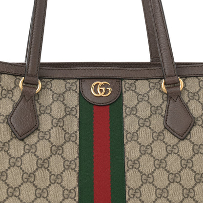 Gucci GG Supreme Monogram Medium Ophidia Shopping Tote Brown 8 of 10