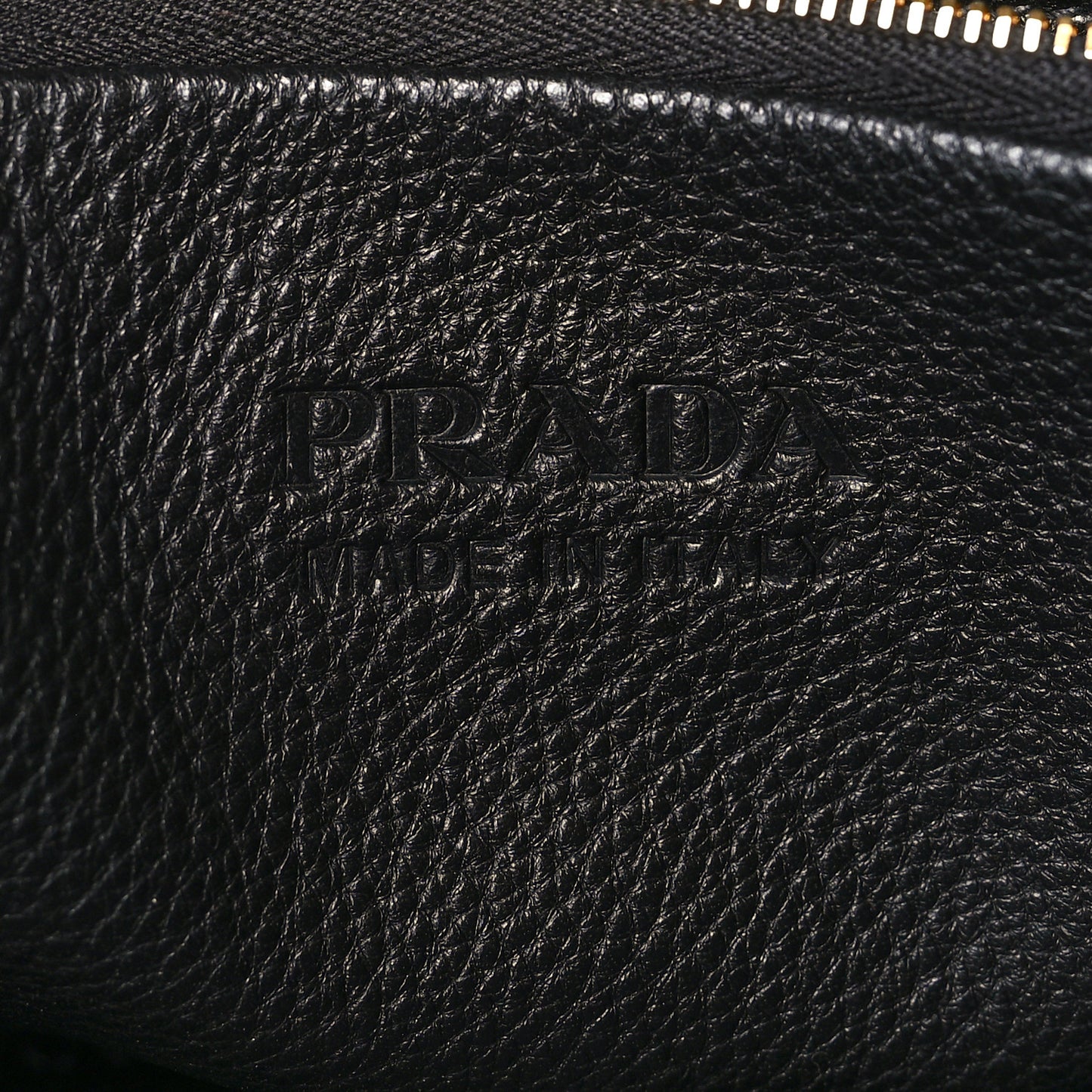Vitello Daino Soft Perforated Logo Tote Black