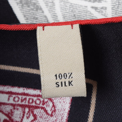 Burberry Silk Monogram Scarf Multicolor 8 of 9