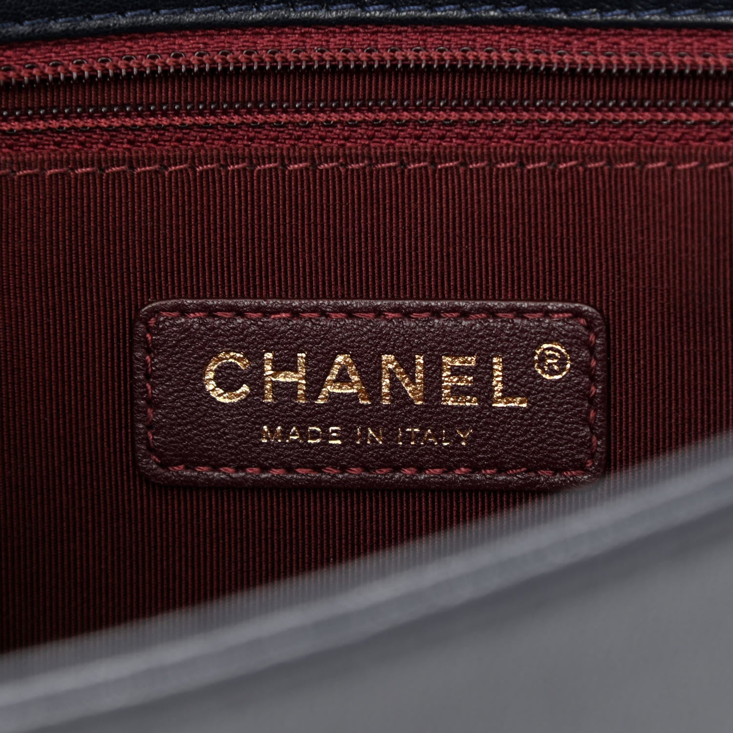 Chanel Sheepskin Quilted Vintage Mademoiselle Flap Navy 7 of 13