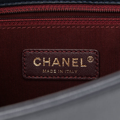 Chanel Sheepskin Quilted Vintage Mademoiselle Flap Navy 7 of 13